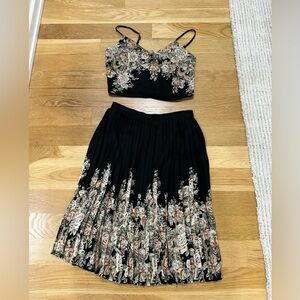 Skirt and top set